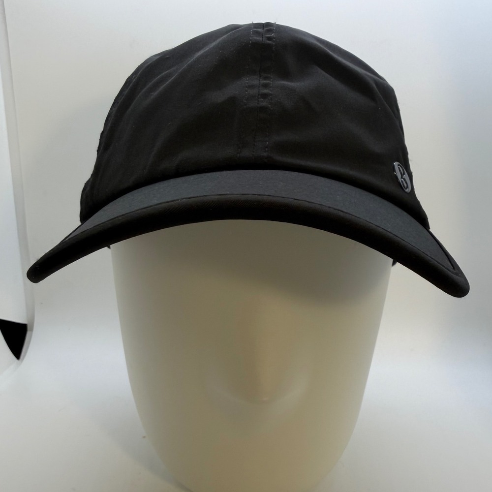 Layer 8 Black Performance‎ Baseball Cap with Perforated Panels Adjustable Strap